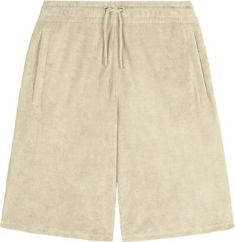 Maison Kitsun&eacute; Terry Shorts - Heren - Korte Broeken - Beige - S - Korte Broeken