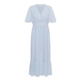 Kaffe Kalorinda Short Sleeve Dress - - Dresses - Donna - Blu - L
