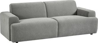 Vente-Unique Sof&aacute; de 3 plazas de tela color gris ARFURO