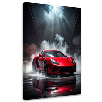 Feeby Impresi&oacute;n De Imagen, Coche Deportivo Rojo, 80x120