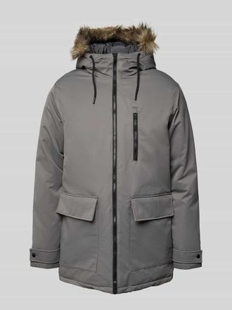 Jack & Jones Jack & Jones Regular Fit Parka mit Kapuze Modell CHARLIE in Mittelgrau, Gr&ouml;&szlig;e XXL