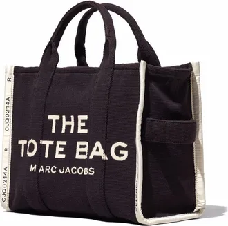 Marc Jacobs Womens Tote Bag The Medium Black Cotton Handbags Hand