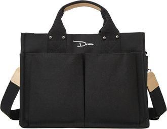 Generic Canvas Bag with Handle Mommy Large Capacity Messenger Multi Pocket Shoulder Wear Tote Purse Reusable Handbag Easy to Clean