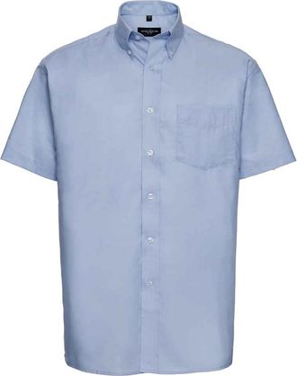 Russell Athletic Russell Collection Heren Oxford Formeel Shirt (Oxford Blauw)