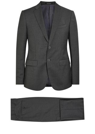 Emporio Armani Checked Wool Suit - Grey - 52 (IT52 / XL)