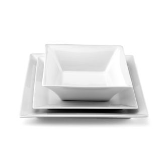 Medard De Noblat Vajilla de 18 piezas Porcelena Blanco