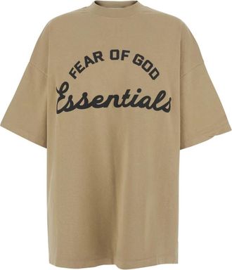 Fear of God Training 90s Short Sleeve Tee - Heren - T-shirts - Beige - S - Katoen - Tops
