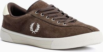 Fred Perry Mens Fred Perry Tennis Shoe Suede Mens Tobacco/Ice Cream Trainers - Brown - Size: 11