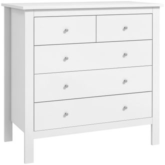 HOMCOM C&oacute;moda 79x39.5x80.5 cm blanco