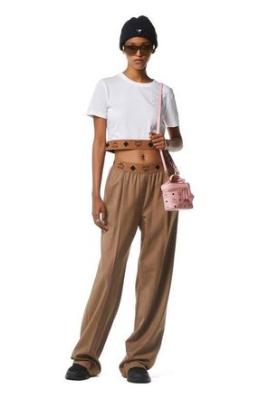 MCM Aren Vanity Case in Visetos Leather Mix in Soft Pink at Nordstrom