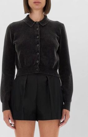 Alexander Wang cropped polo cardigan