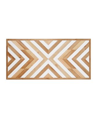 Deco Wood Cabecero de madera maciza &eacute;tnico zen de 80x165cm