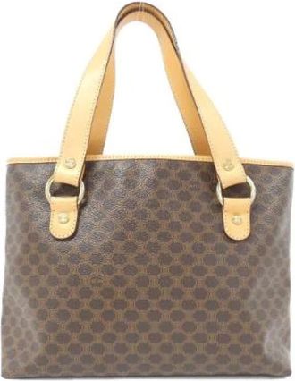 Celine Pre-owned Tote Bags, female, Brown, Size: ONE SIZE Pre-owned Canvas celine-bags