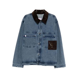 Charles Jeffrey Loverboy LOVERBOY by Charles Jeffrey, Denim Jackets, male, Multicolor, Size: L Outerwear Charles Jeffrey Loverboy