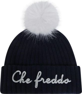 MC2 Saint Barth Wengen Beanie - Dames - Accessoires - Blauw - Maat: ONE Size Wol