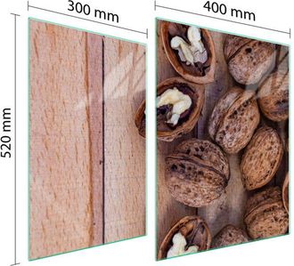 OEM Placa Protectora De Vidrio Para Estufa 70x52 Tuercas