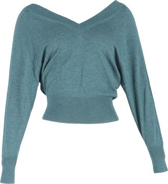 Isabel Marant Isabel Marant V-hals trui van groene wol
