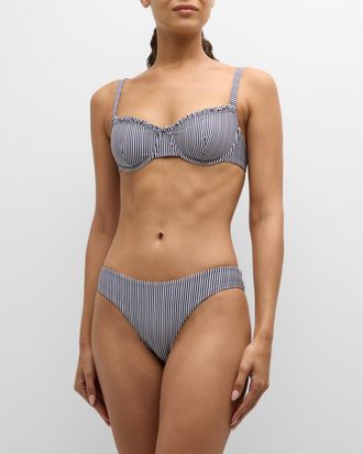 Onia Lily Striped Bikini Bottoms