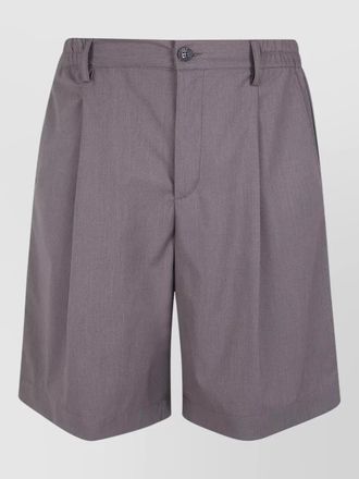 WOC algeri tailored shorts belt loops back pocket