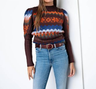 Antik Batik Andean Wool Sweater In Rust