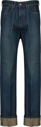 Miu Miu Straight Jeans - Dames - Regular Fit Jeans - Blauw - W27 - Katoen - Jeans