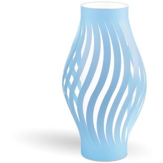 Linea Zero Linea Zero - Lampada Da Tavolo Moderna 1 Luce Helios In Polilux Blu H32 Made In Italy