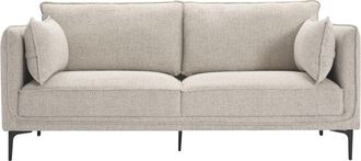 Nordlys Sofá 3 plazas en tejido y acero gris