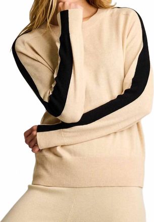 Lisa Todd Stripefull Sweater In Oat