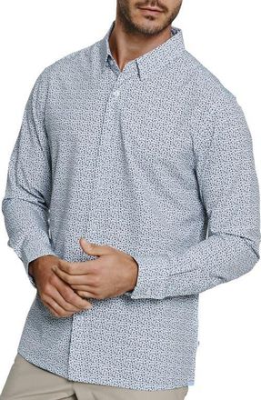 7 Diamonds Peyton Floral Performance Button-Up Shirt in White at Nordstrom, Size X-Large