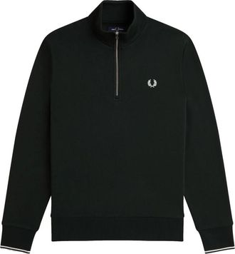 Fred Perry Sweatshirts - Heren - Vesten met rits - Groen - 2XL - Hoodies & sweatvesten