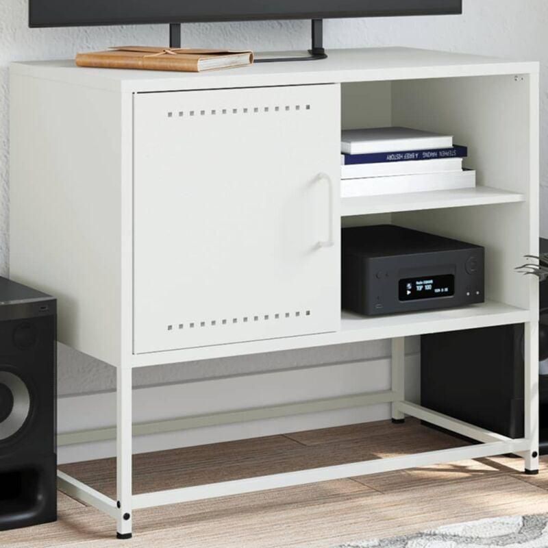 VidaXL Mobile Porta TV con Ante in Vetro Rovere Fumo 102x37x50 cm | Leroy Merlin