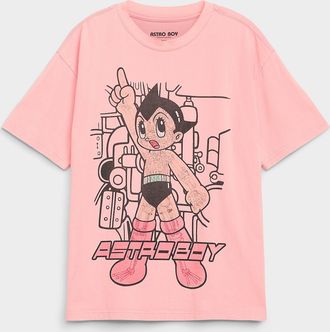 Djab Mens Astro boy pink T-shirt Regular fit