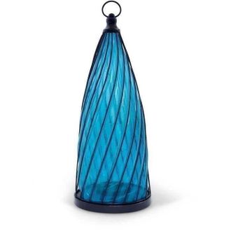 OEM l&aacute;mpara Solar - Garden Id C&uacute;pula Azul - &Oslash;17 H40 Cm - Autonom&iacute;a 6-8h - Bot&oacute;n Encendido/apagado - Bater&iacute;a Aa Recargable