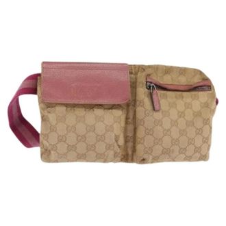 Gucci Pre-owned Belt Bags, female, Beige, Size: ONE SIZE Pre-owned Vintage Double Belt Bag