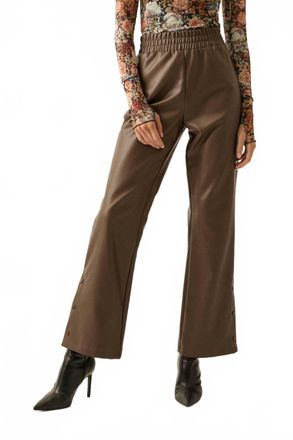 Promesa Faux Leather Pants In Chocolate