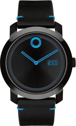 Movado Bold Trend Impulse Quartz Black Dial Mens Watch 3601058