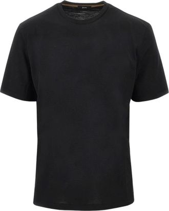 Herno T-Shirt in jersey di lana - - Tops - Uomo - Nero - S