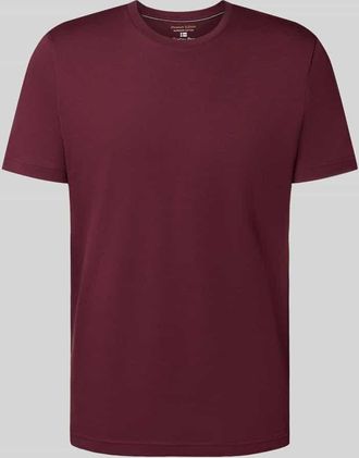 Christian Berg T-Shirt mit Rundhalsausschnitt in Bordeaux, Gr&ouml;&szlig;e M