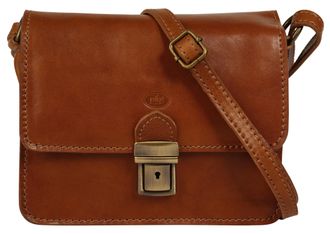 Pik&eacute; Umh&auml;ngetasche PIK&Eacute;, Damen, Gr. B/H/T: 20cm x 18cm x 9cm onesize, braun, Leder, gepflegt, Taschen Umh&auml;ngetasche, echt Leder, Made in Italy