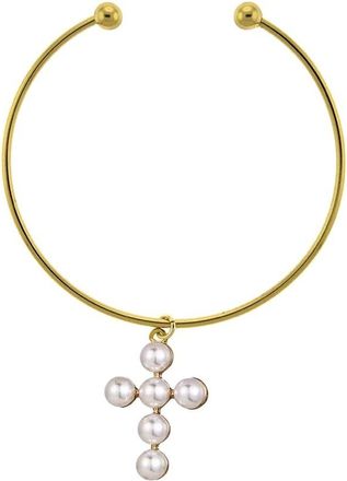 Liv Oliver 18K Plated 3-4Mm Pearl Bracelet