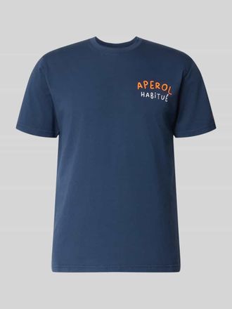 MC2 Saint Barth T-Shirt mit Label-Prints Modell PORTLAND in Marine, Gr&ouml;&szlig;e XXL