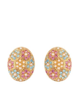 Susan Caplan Vintage Orecchini con cristalli anni 80 Susan Caplan Vintage x DOrlan - Oro