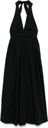 Matteau Plunge Halterneck Maxi Dress - Womens - Organic Cotton
