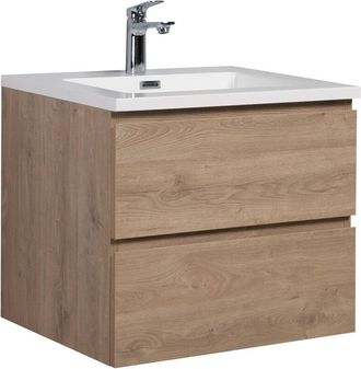 Badplaats Mobile da bagno Angela 60cm Rovere Castagno - armadio mobiletto lavabo