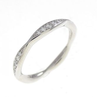 Chanel Platinum 950 Band Ring (Pre-Owned)