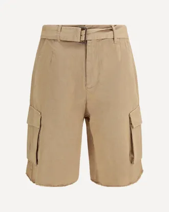 Laneus Belted button Cargo Shorts Male 50