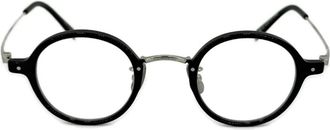 Yellows Plus Ted bril met rond montuur - Zwart