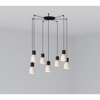 Netlighting Kombo Cluster Pendant Ceiling Light Beige E27