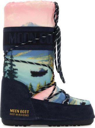 Moon Boot Moon Boot, Snow Boots, female, Multicolor, Size: 12 US Icon Postcard Boots