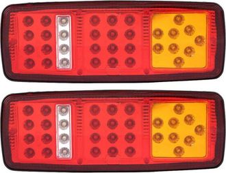 OEM Luz Trasera, Luz De Cola, 1 Par De Luces Indicadoras Led, Luz De Freno Trasera Para Cami&oacute;n, Remolque, Autocaravana De 12 V